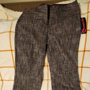 Brown Weave Dress Slacks, NWT, Women's Size 3